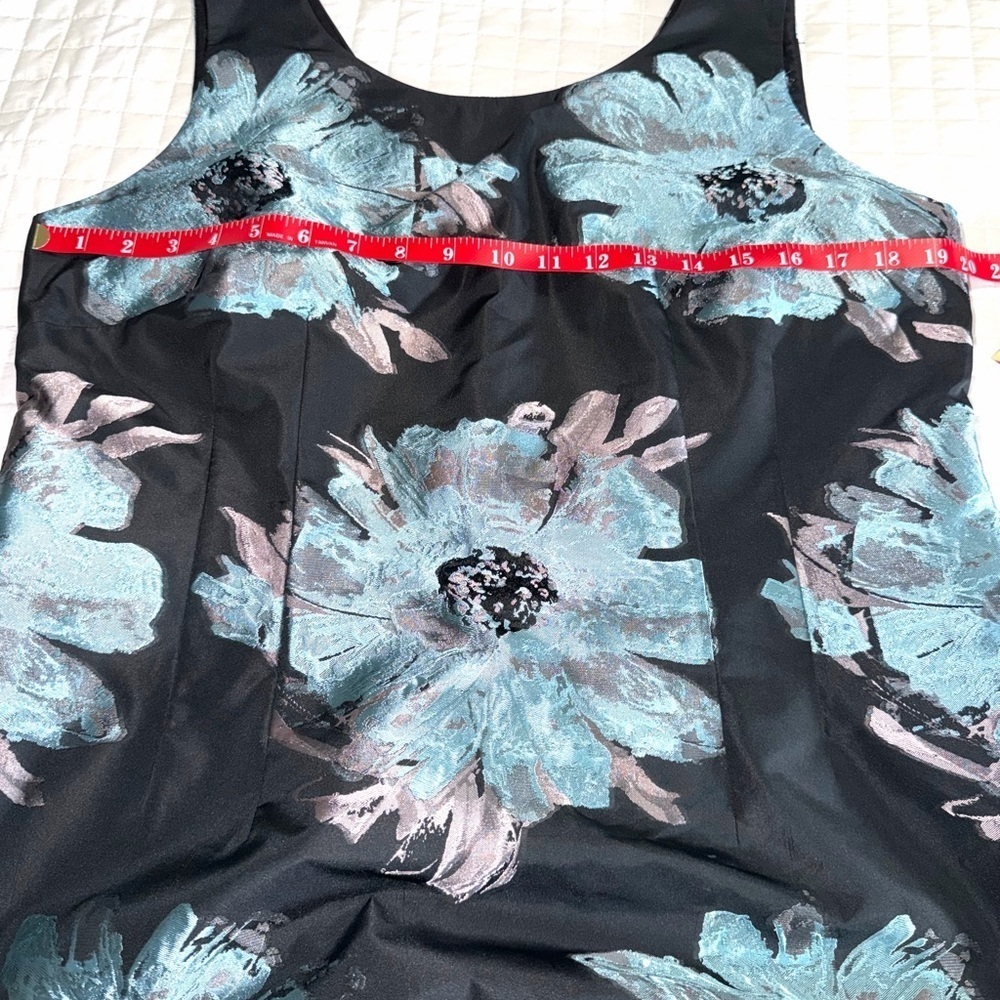 Carlisle Black and Blue Floral Midi Dress - Picture 5 of 8